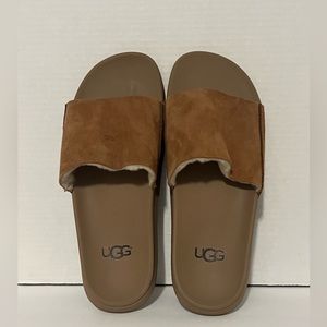 UGG Treadlite Light Brown Suede Slides Shoes Size 8 Womens #1016878.